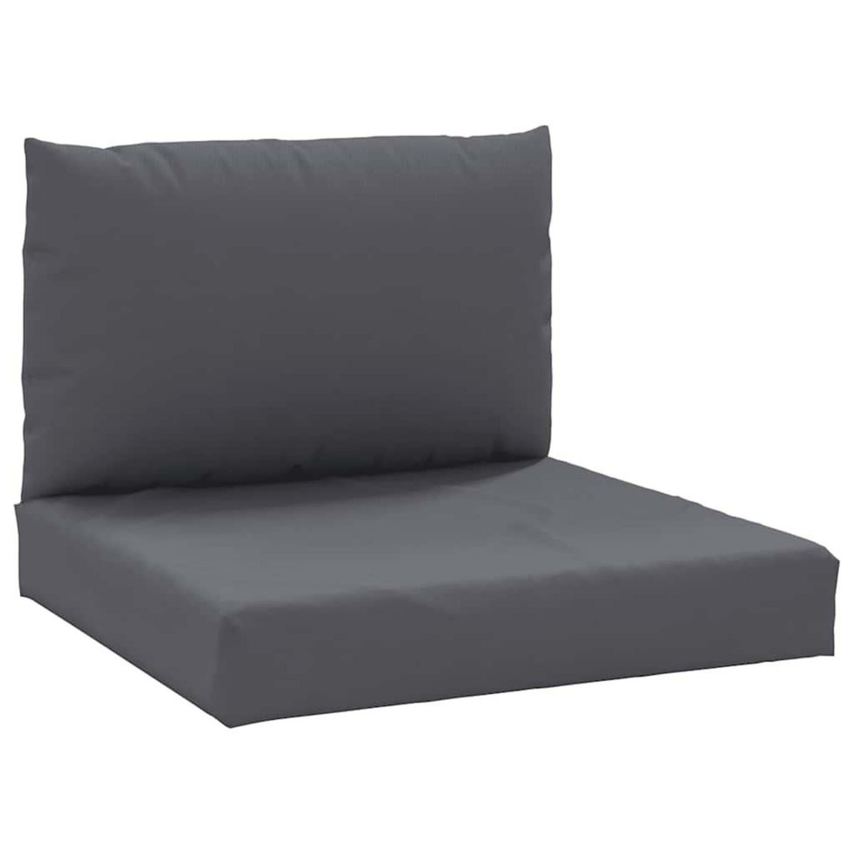 VIDAXL Coussins de palette lot de 2 anthracite tissu oxford