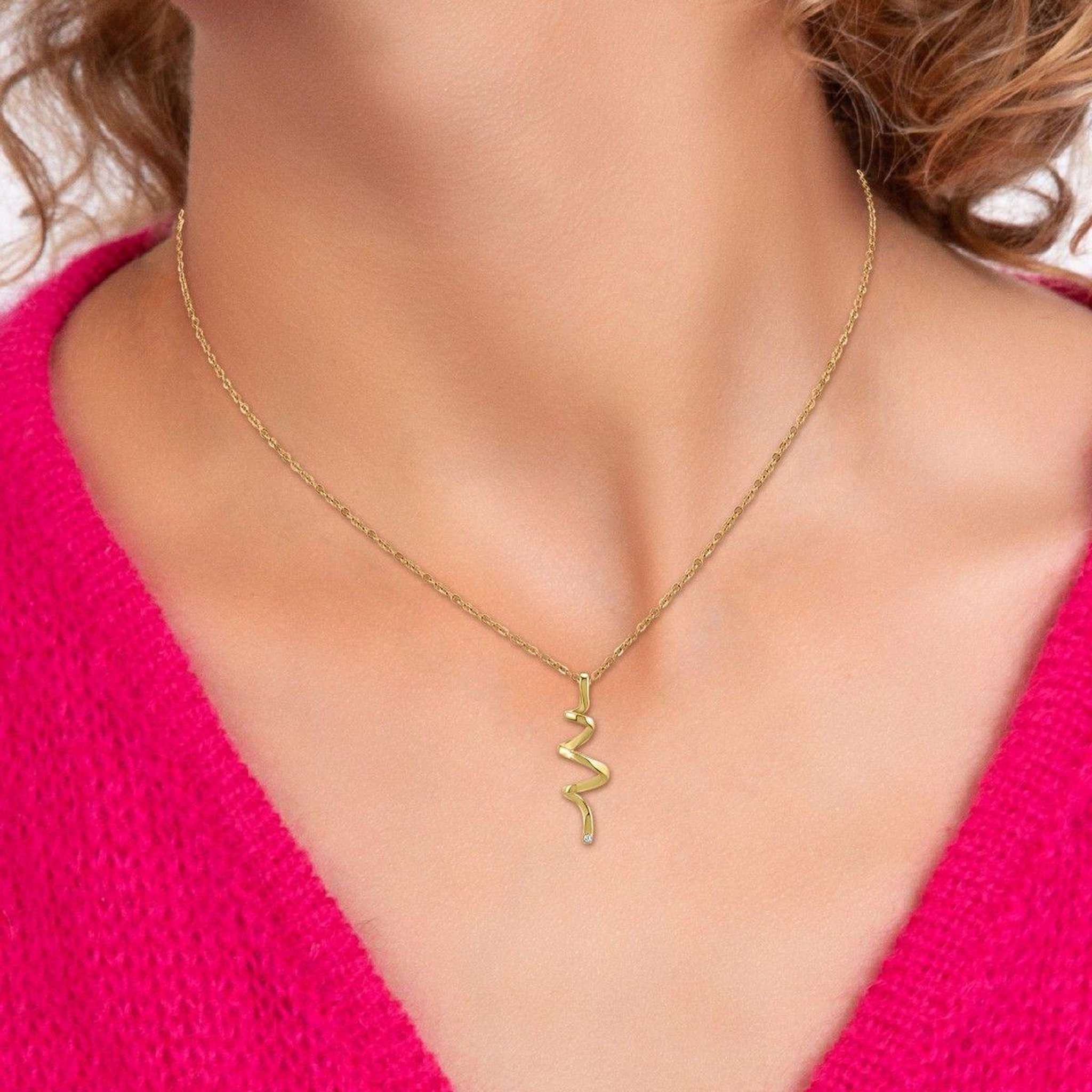 Voir la diapositive 2 : SC BOHEME Collier par SC Bohème orné d'un véritable diamant blanc