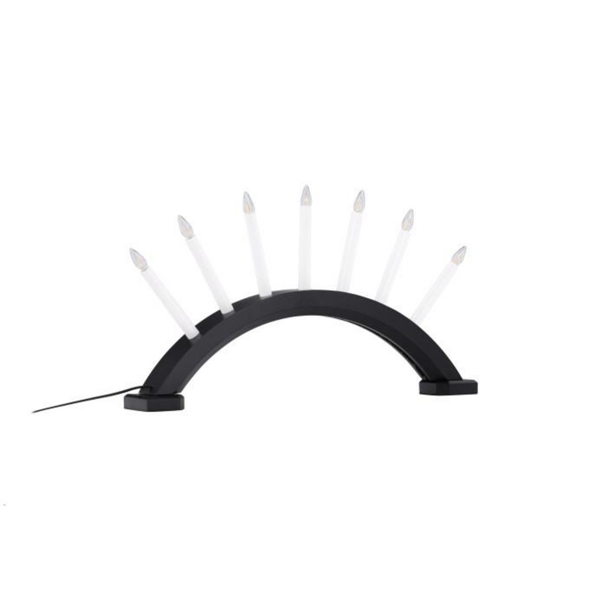 Paris Prix Lampe à Poser Bougeoir Design  Kebnekaise  55cm Noir