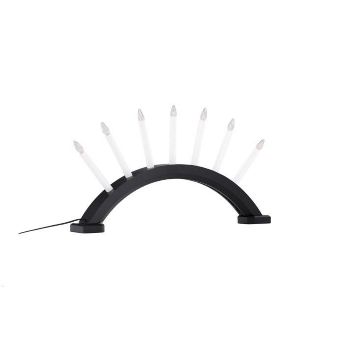 Paris Prix Lampe à Poser Bougeoir Design  Kebnekaise  55cm Noir