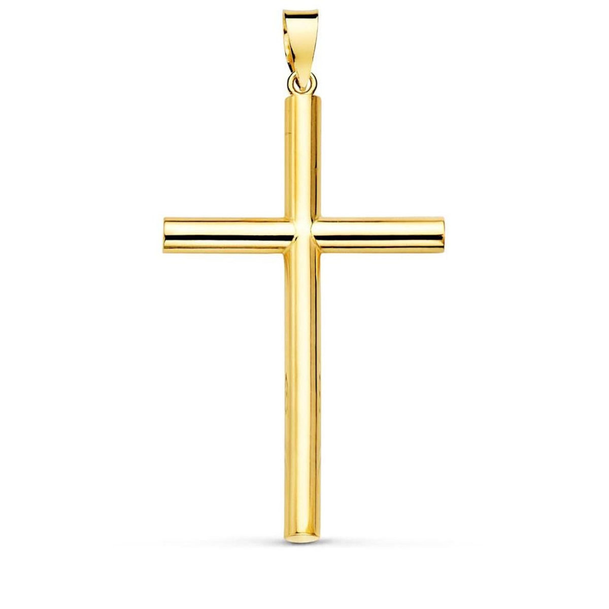 L'ATELIER D'AZUR Pendentif  - Médaille Croix Or 18 Carats 750 Jaune - Chaine Offerte