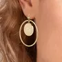SC BOHEME Boucles d'oreilles par SC Bohème ornées d'un véritable diamant blanc