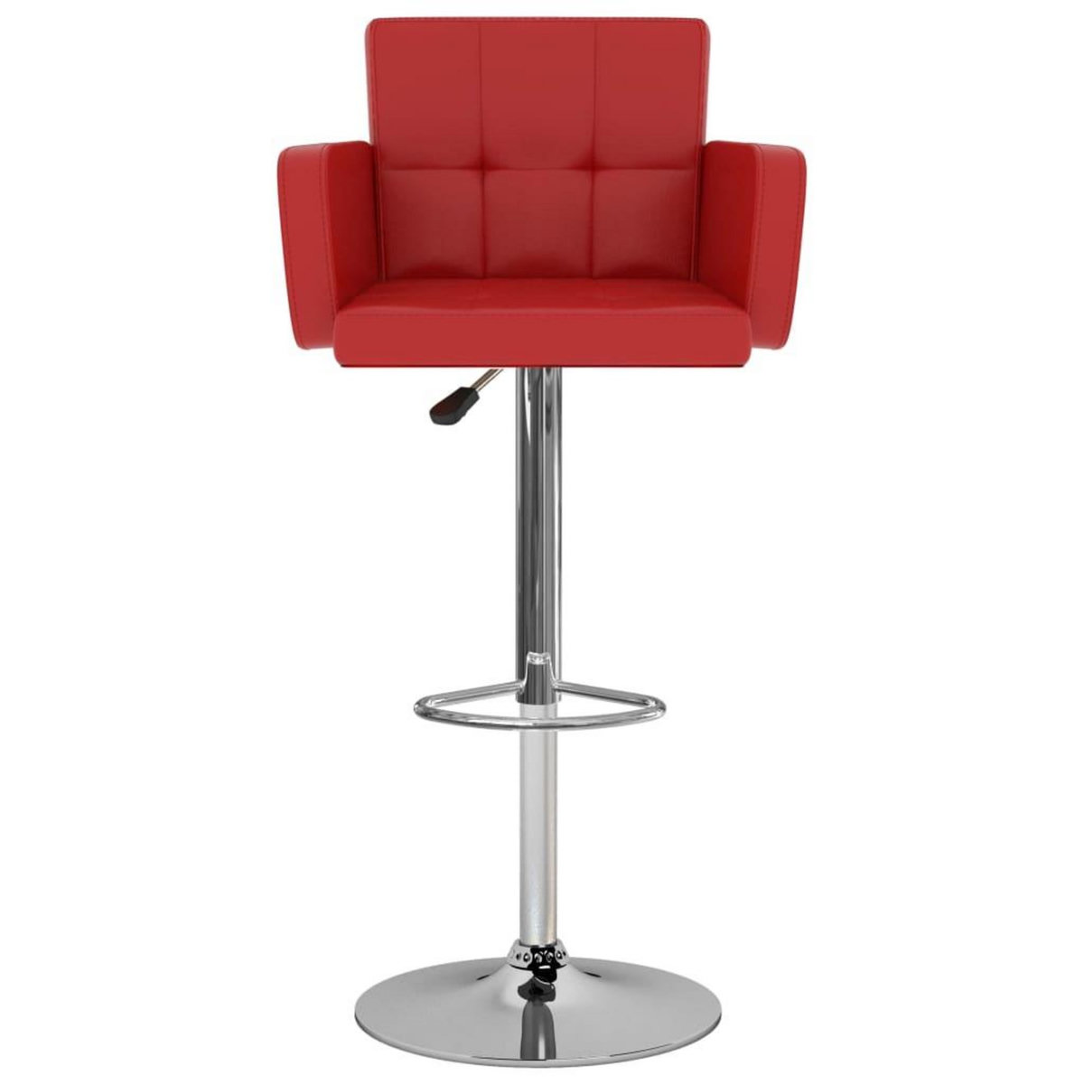 VIDAXL Tabourets de bar lot de 2 rouge similicuir