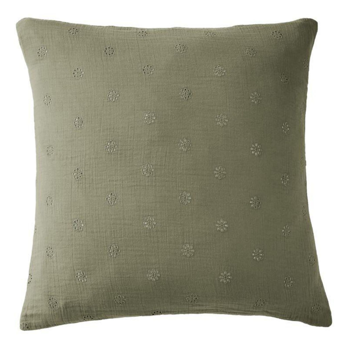 L EFFET PAPILLON Taie d'oreiller Brodée Déco  Gaïa Boho  60 x 60 cm & 50 x 70 cm  Gaze de Coton  l'Effet Papillon -  - 50 x 70 cm