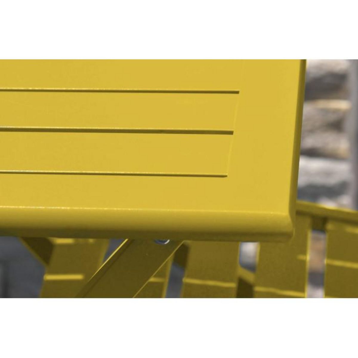 Paris Prix Table de Jardin Pliante  Marius  140cm Moutarde