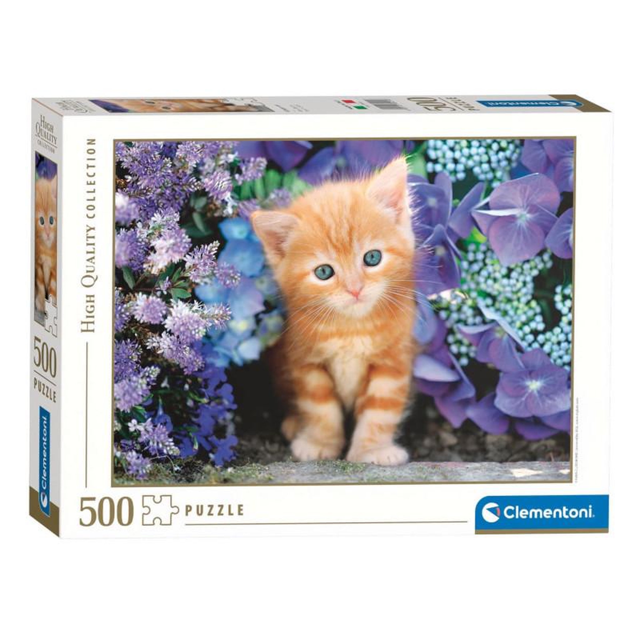 CLEMENTONI Clementoni Puzzle Chat avec fleurs 500 pièces 30415
