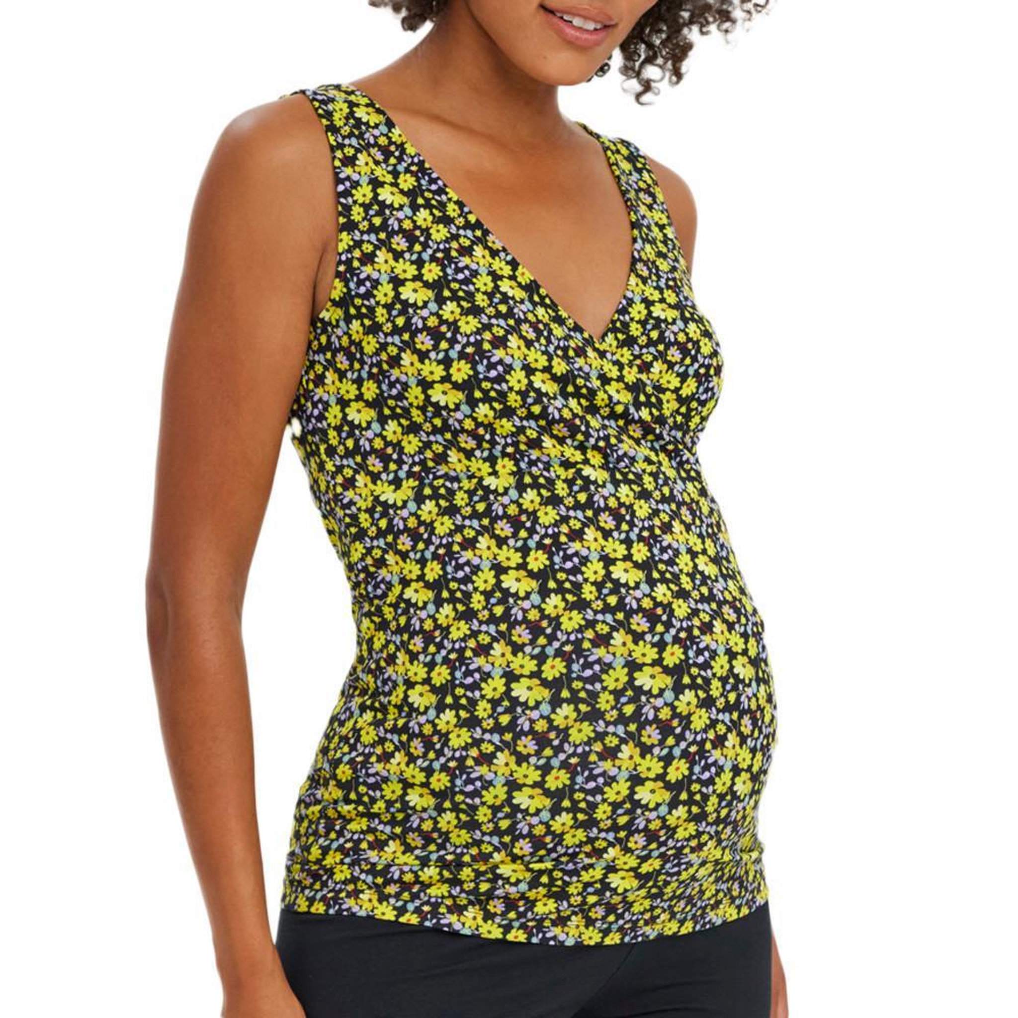 Voir la diapositive 1 : MAMALICIOUS Débardeur /Jaune Femme Mamalicious Lamber