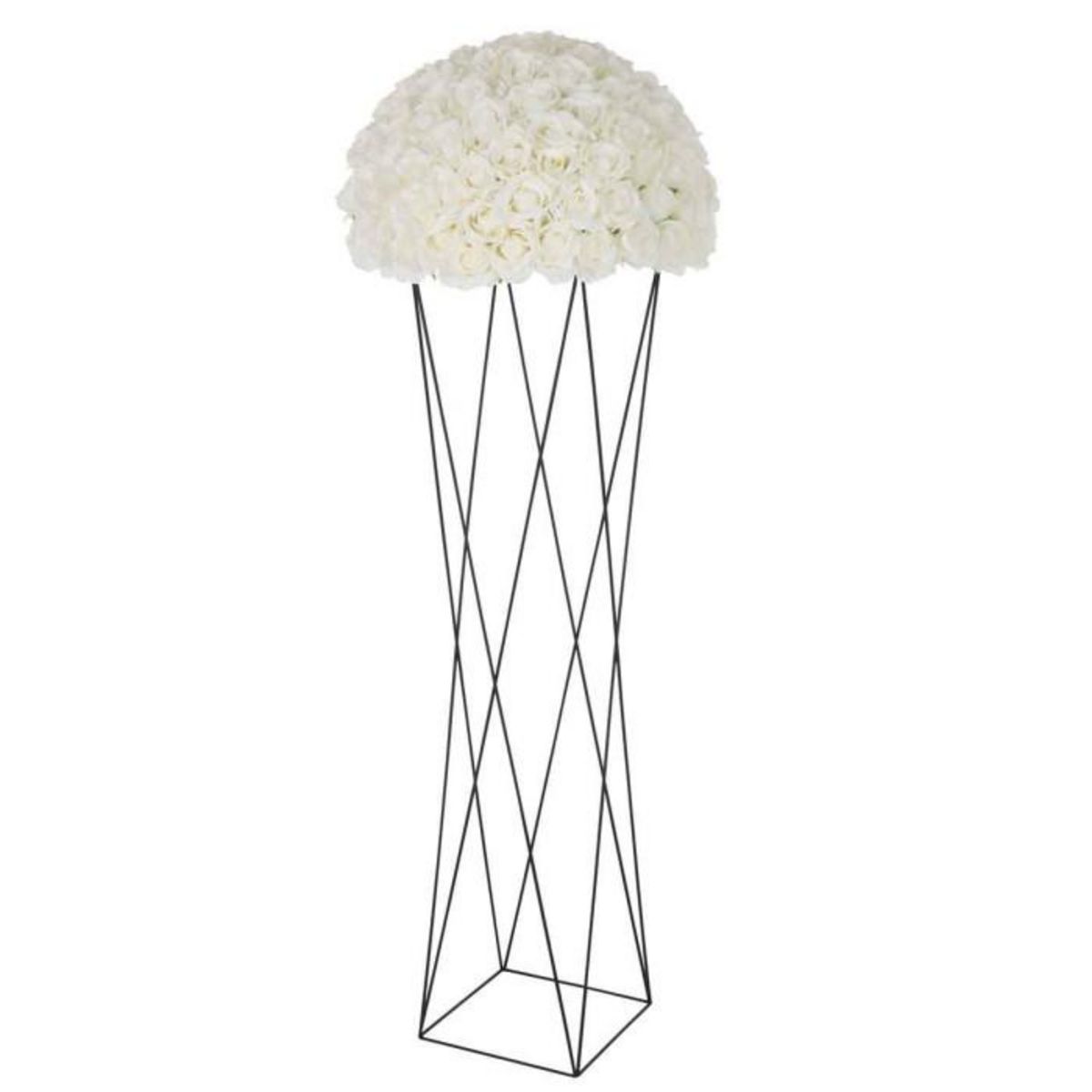 Paris Prix Cache-Pot en Métal  Support Croix  145cm Noir