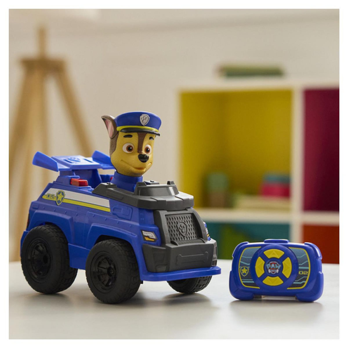 SpinMaster Vehicule Radiocommande Interactif Chase La Pat' Patrouille