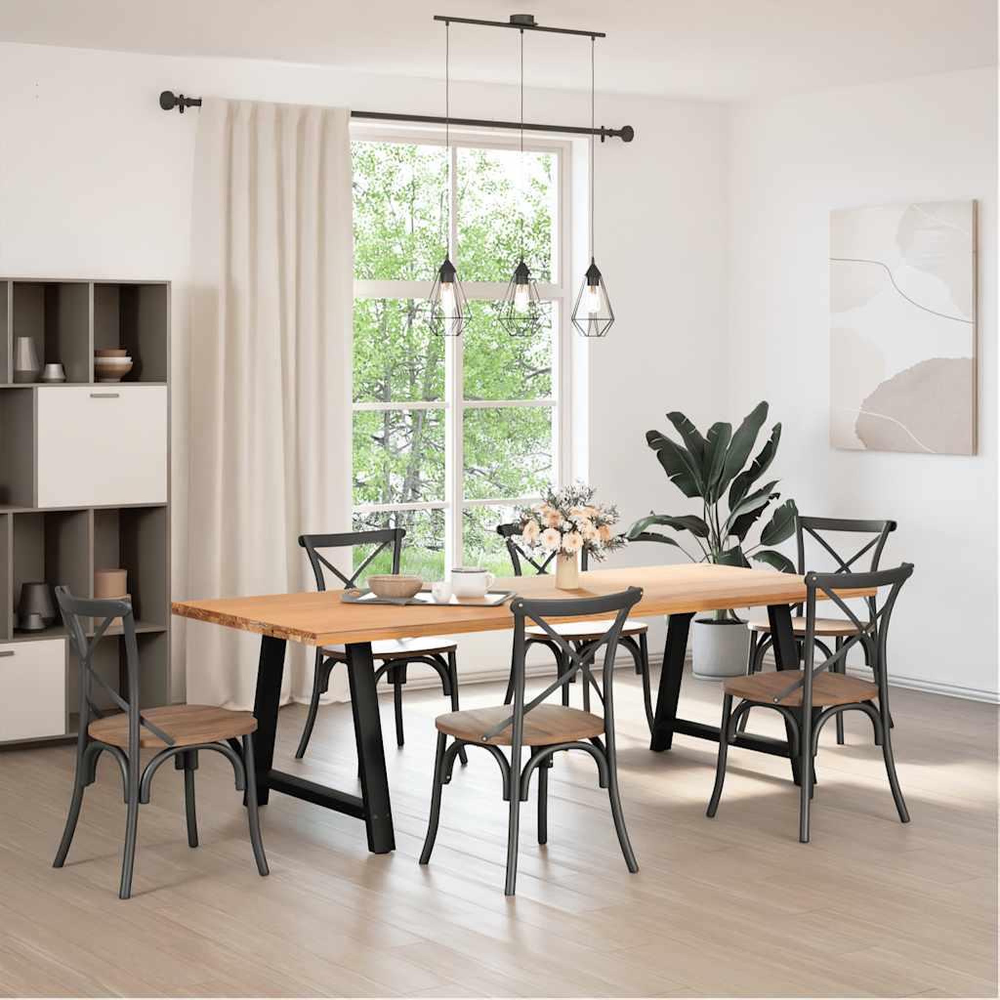 Voir la diapositive 2 : VIDAXL Pieds de table basse forme de A 2 pcs noir 90x(72-73) cm acier
