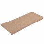 Voir la diapositive 2 : VIDAXL Tapis d'escalier auto-adhesifs 30 pcs beige 65x24,5x3,5 cm