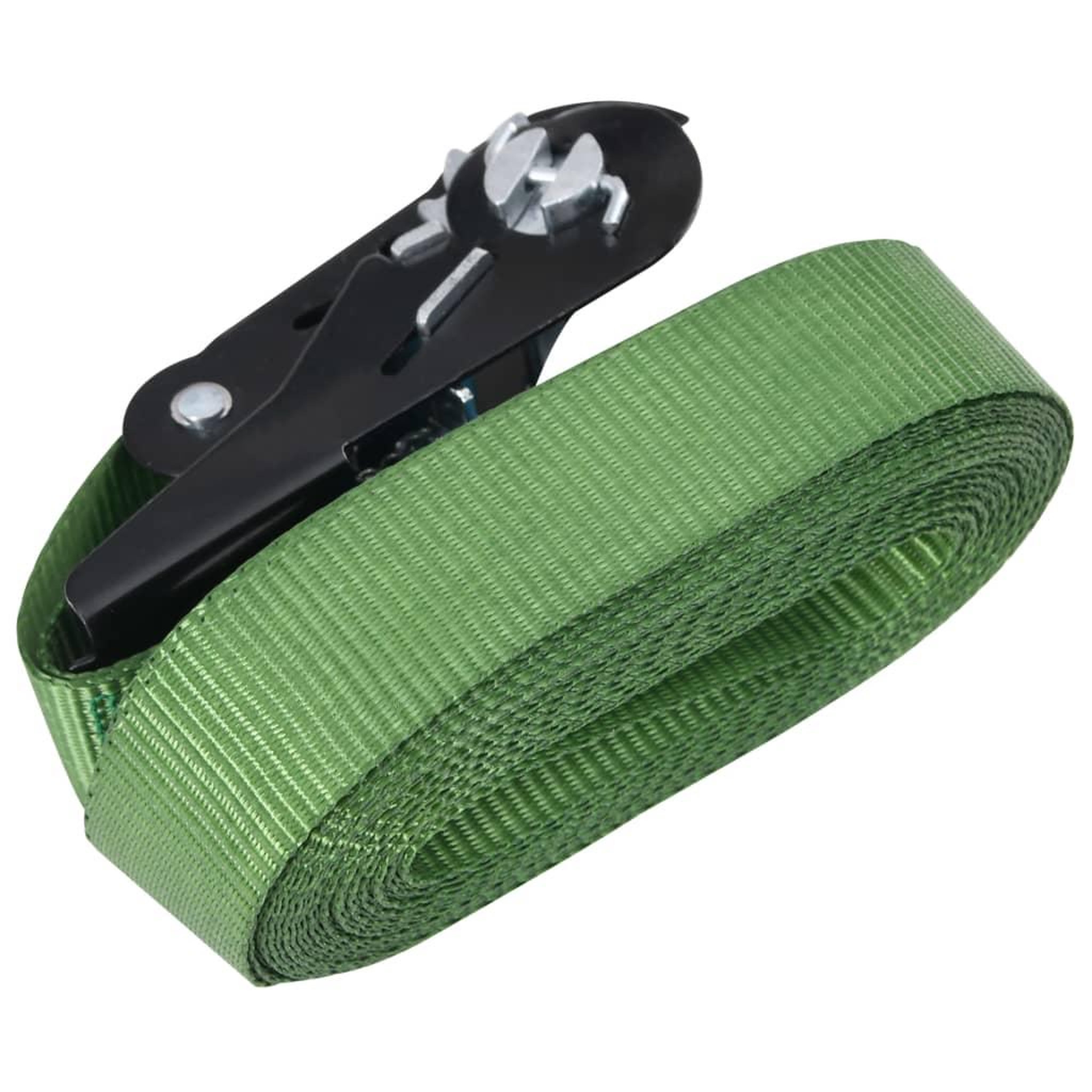 Voir la diapositive 4 : VIDAXL Sangles d'arrimage a cliquet 20 pcs 800 daN 6 m Vert