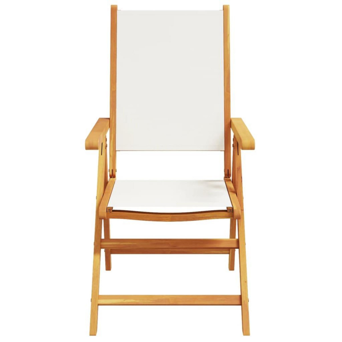 VIDAXL Chaises inclinables de jardin lot de 8 tissu et bois massif