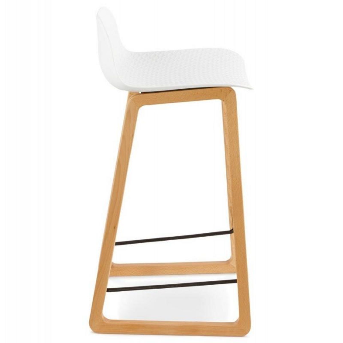 Paris Prix Tabouret de Bar  Sliven  86cm Blanc & Naturel