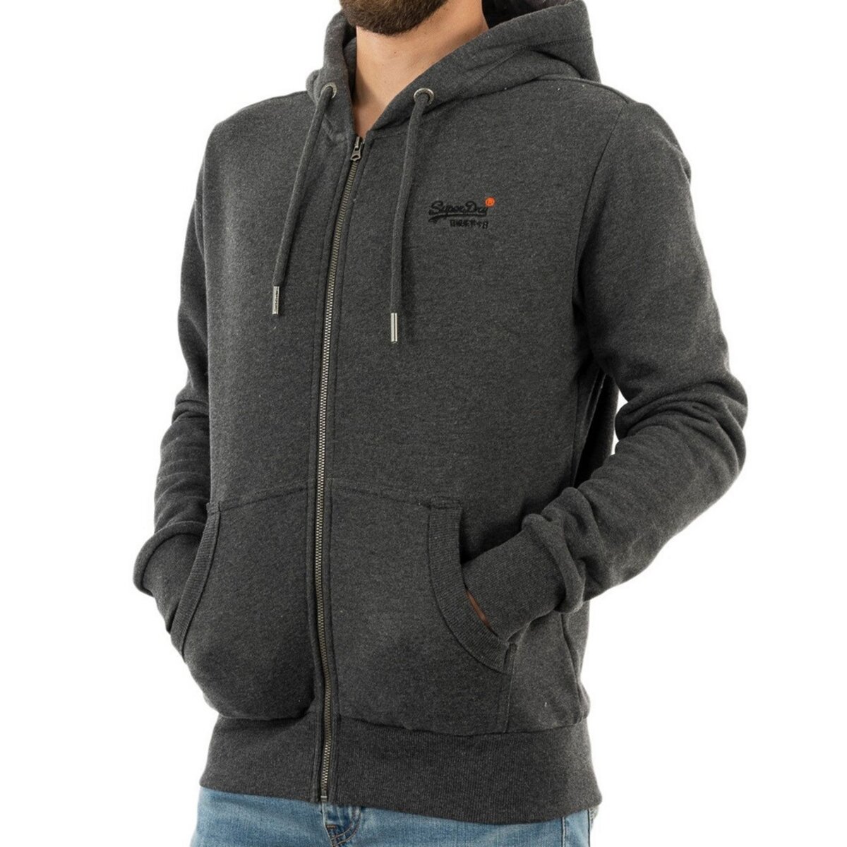 Sweat zippé superdry discount homme