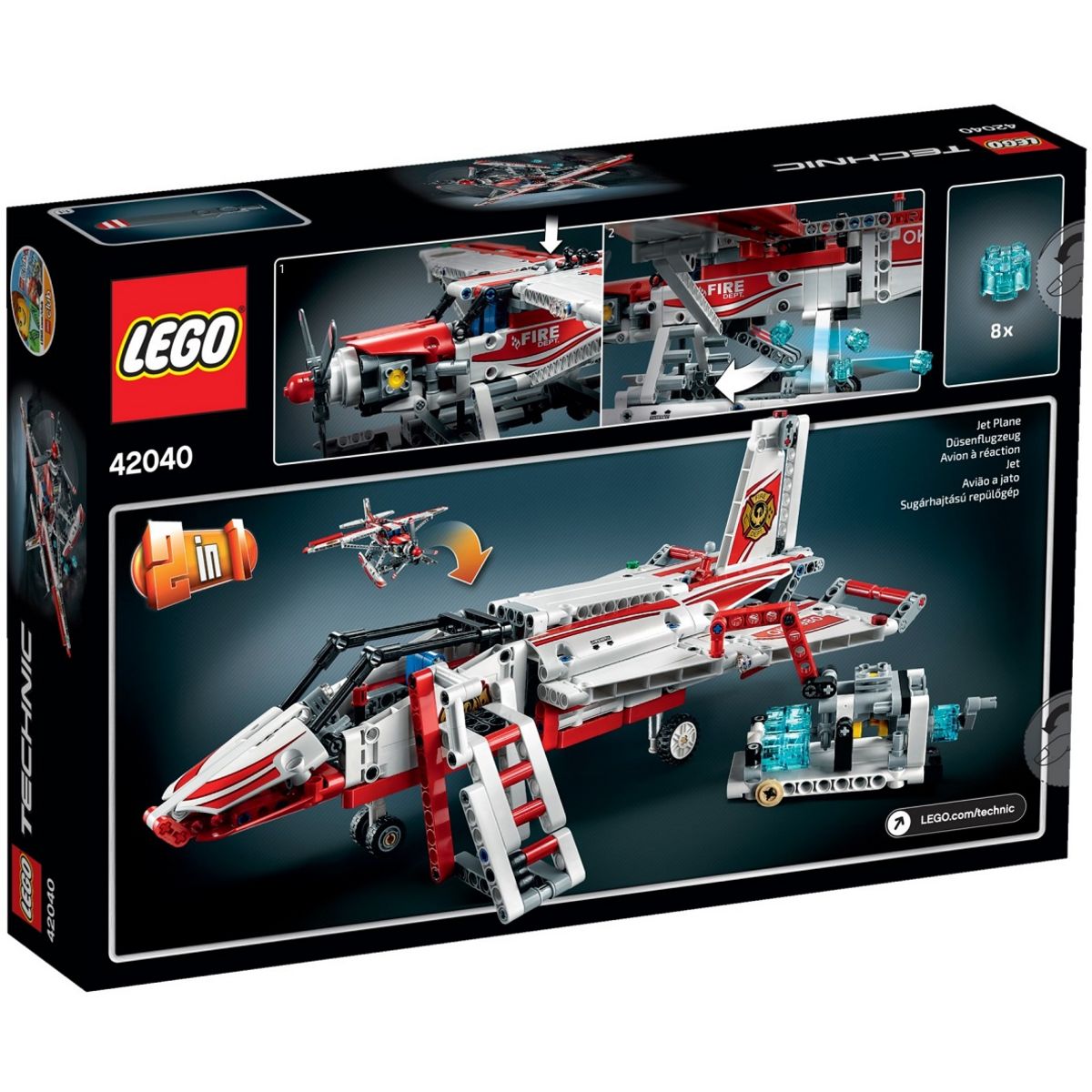 LEGO Technic 42040 - L'avion des pompiers 