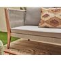 Voir la diapositive 5 : BEST MOBILIER Papua - salon bas de jardin 5 places - bois, corde et coussins gris