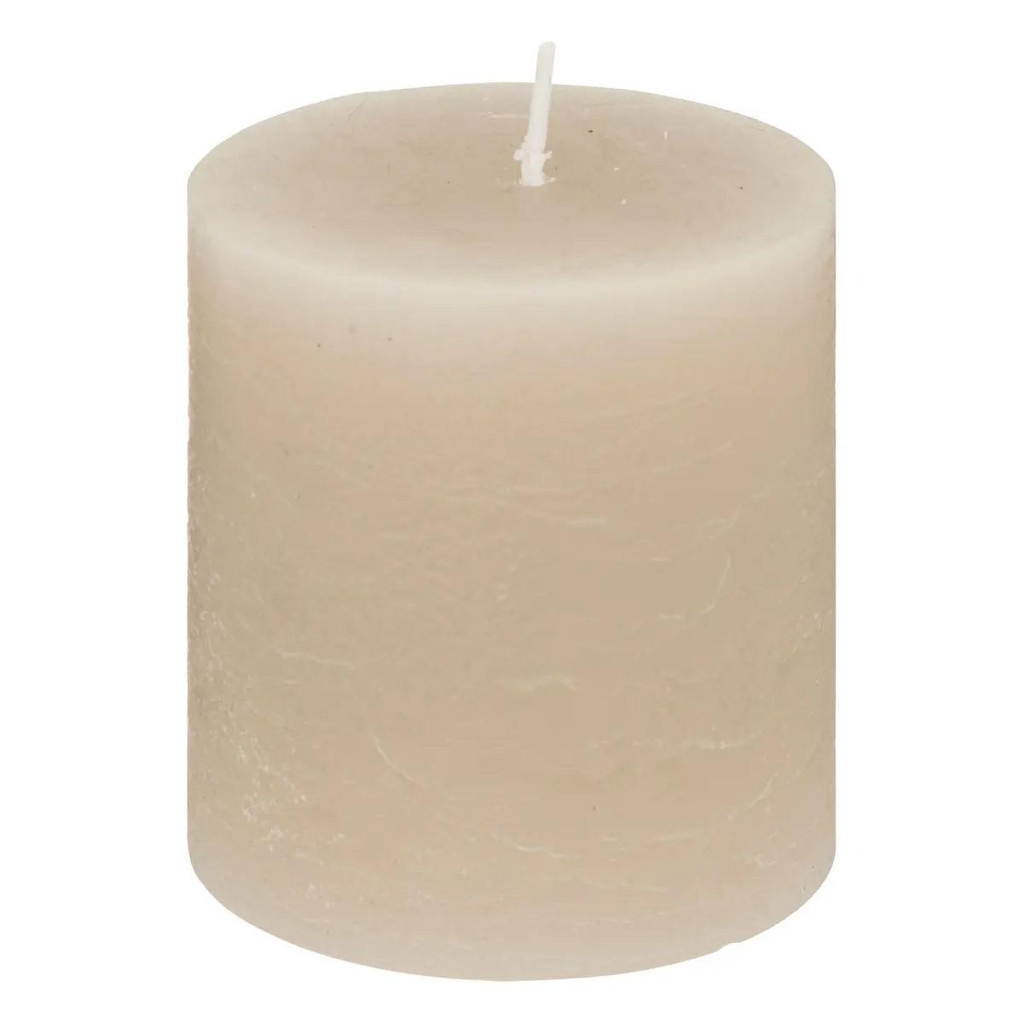 COMPTOIR DE LA BOUGIE Bougie ronde  rustic  7cm taupe