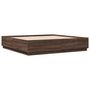 Voir la diapositive 3 : VIDAXL Cadre de lit sans matelas chene marron 200x200 cm