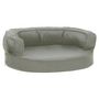 Voir la diapositive 2 : VIDAXL Matelas de lit ergonomique de chien 60x42 cm Aspect de lin Gris