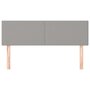 Voir la diapositive 3 : VIDAXL Tetes de lit 2 pcs Gris clair 72x5x78/88 cm Tissu