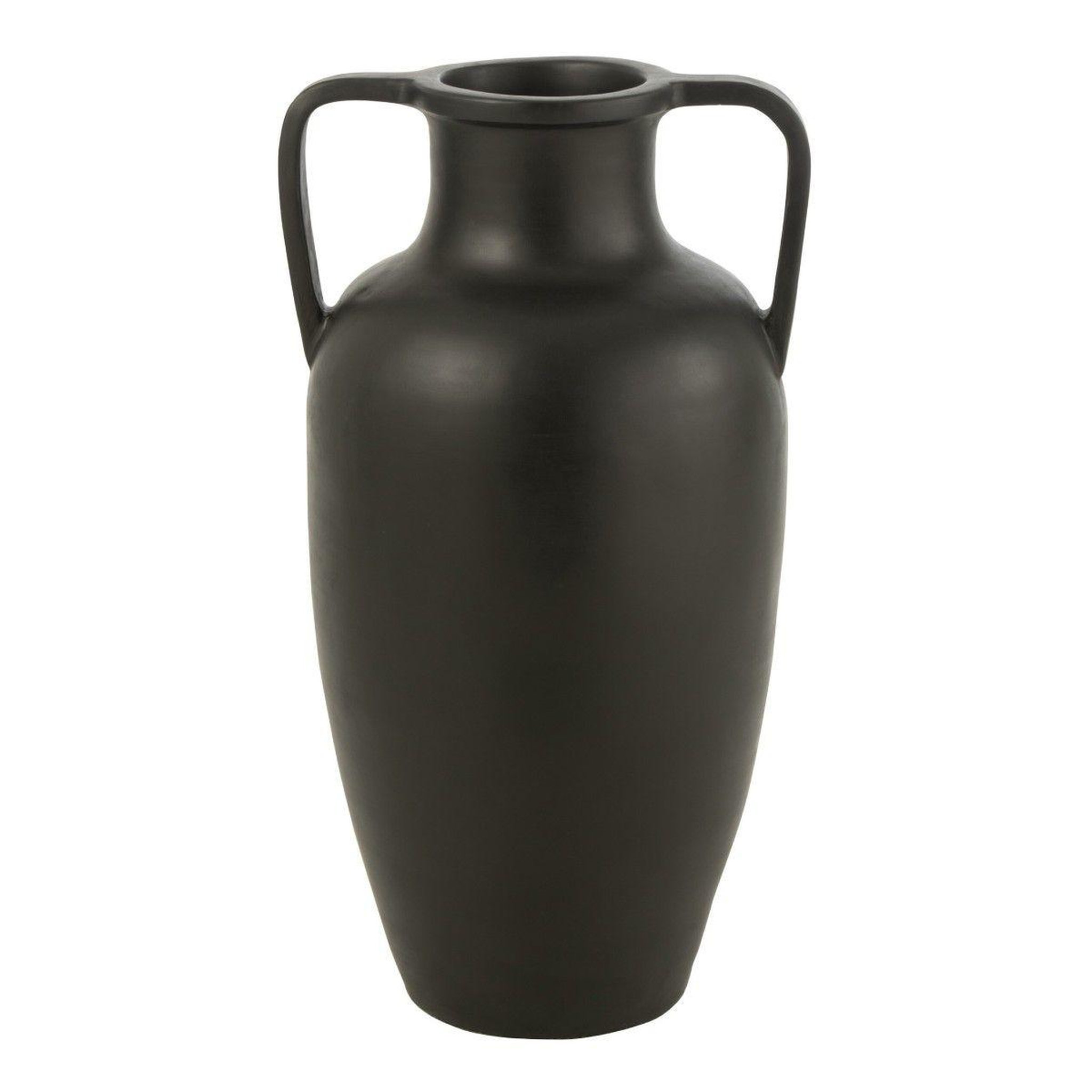 J-LINE Vase avec anses  amphore  66cm noir