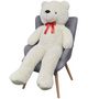 Voir la diapositive 4 : VIDAXL Ourson en peluche XXL Blanc 135 cm