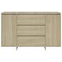 Voir la diapositive 5 : VIDAXL Buffet avec 3 tiroirs Chêne Sonoma 120x41x75 cm Bois ingénierie