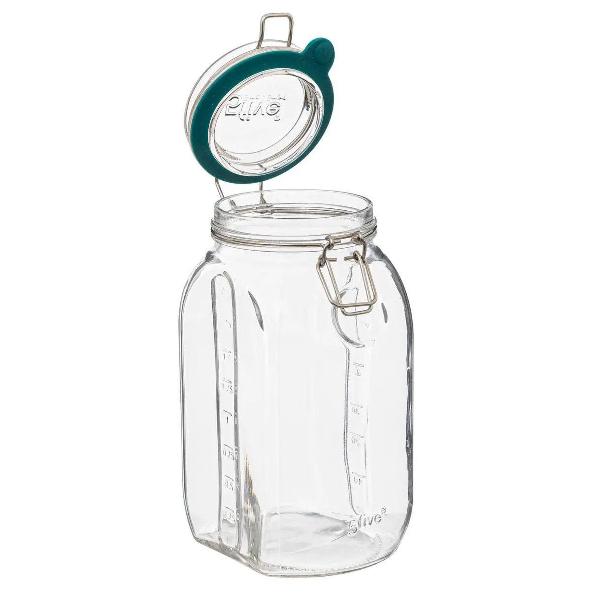 Voir la diapositive 2 : FIVE Bocal en Verre Gradué  Jarro  2L Transparent