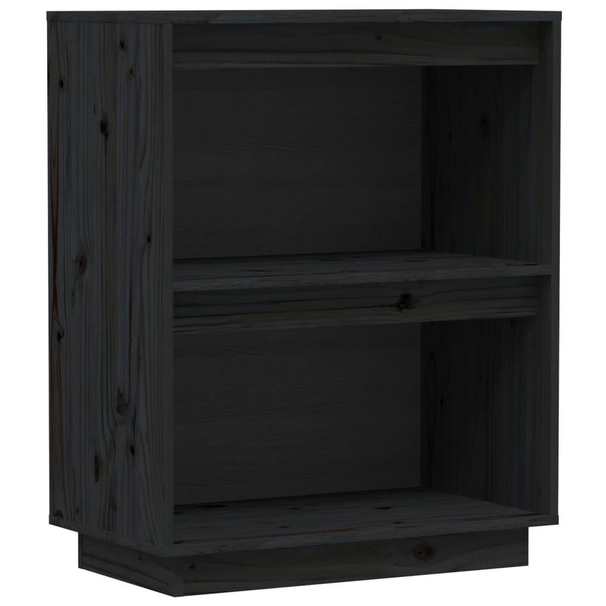 Voir la diapositive 2 : VIDAXL Armoire console Noir 60x34x75 cm Bois de pin solide