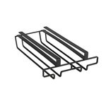 Wenko Rangement de placard cuisine - Porte 6 Verres - Noir