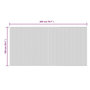 Voir la diapositive 6 : VIDAXL Tapis rectangulaire gris 100x200 cm bambou