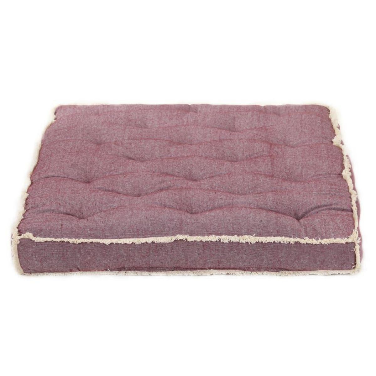 VIDAXL Coussin de canape palette Rouge bordeaux 120x80x10 cm