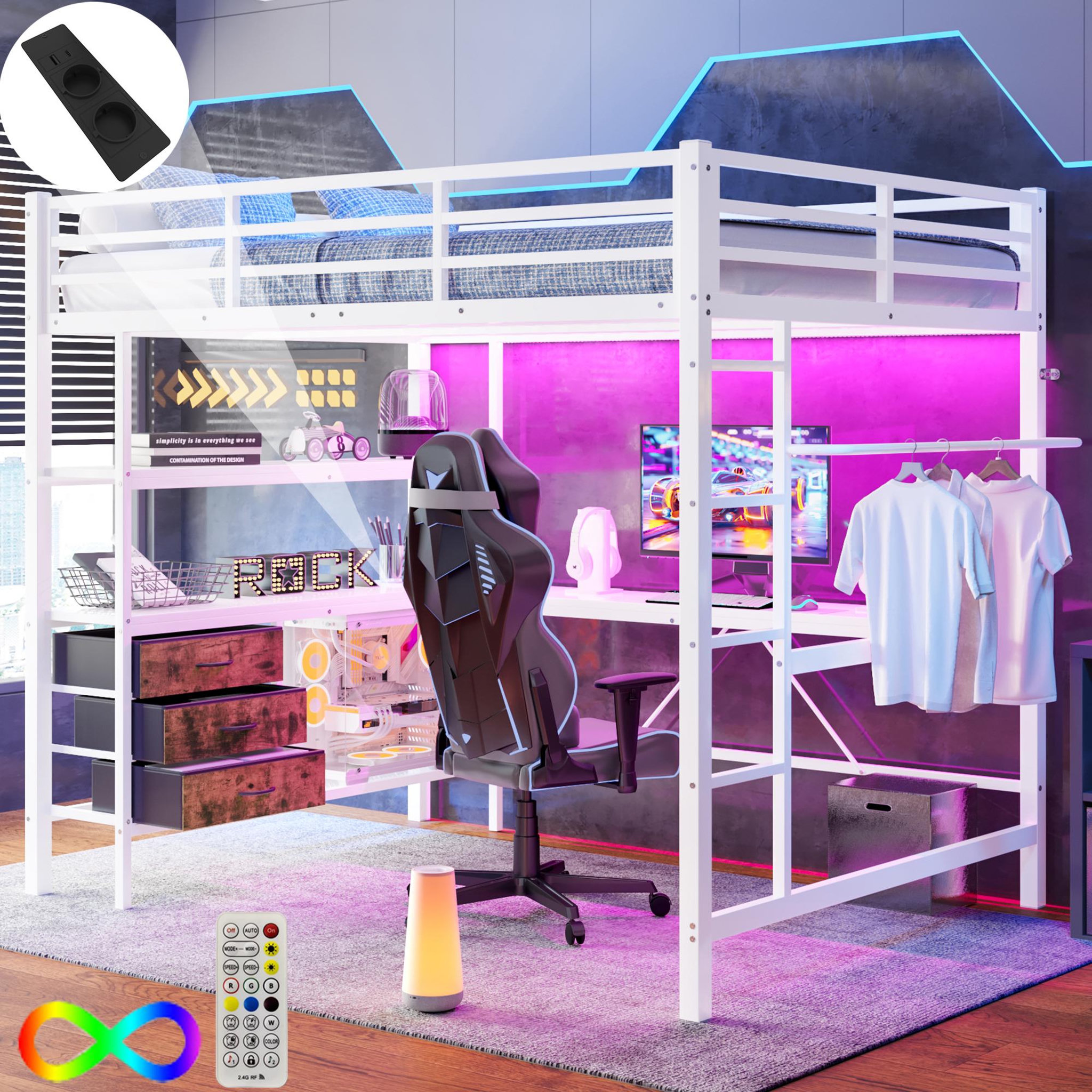 Voir la diapositive 2 : MERAX Lit mezzanine