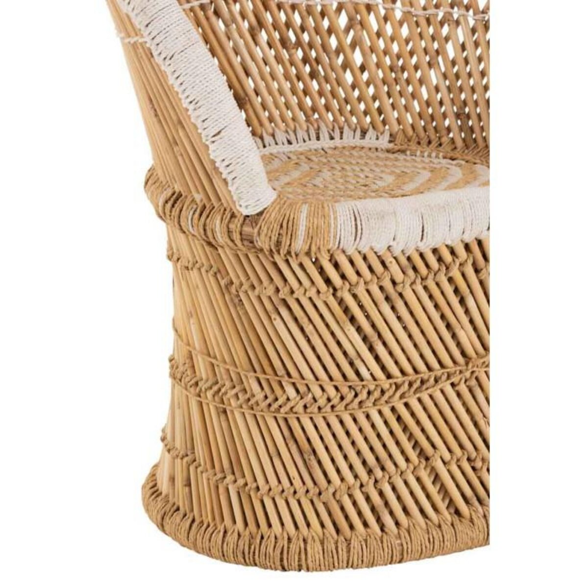 Paris Prix Fauteuil Enfant en Bambou  Smocla  78cm Naturel