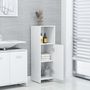 Voir la diapositive 3 : VIDAXL Armoire de salle de bain Blanc 30x30x95 cm Bois d'ingenierie