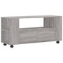 Voir la diapositive 2 : VIDAXL Meuble TV sonoma gris 102x34,5x43 cm bois d'ingenierie