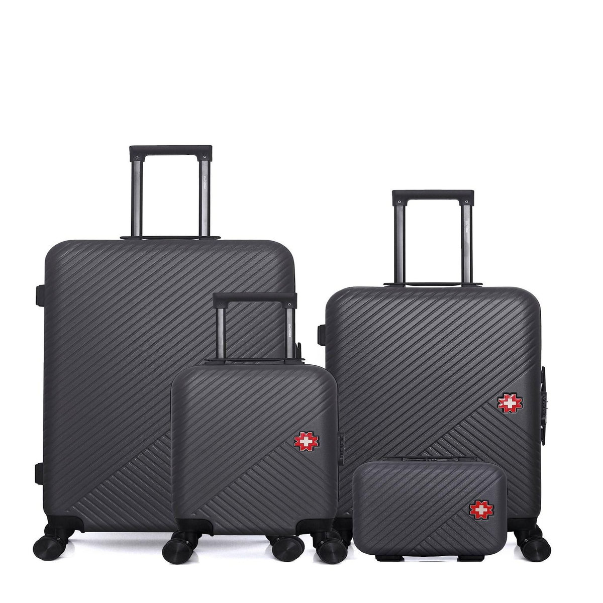 SWISS KOPPER SWISS KOPPER - LOT DE 4 - Valises grand format, weekend, cabine XXS et vanity SPIEZ