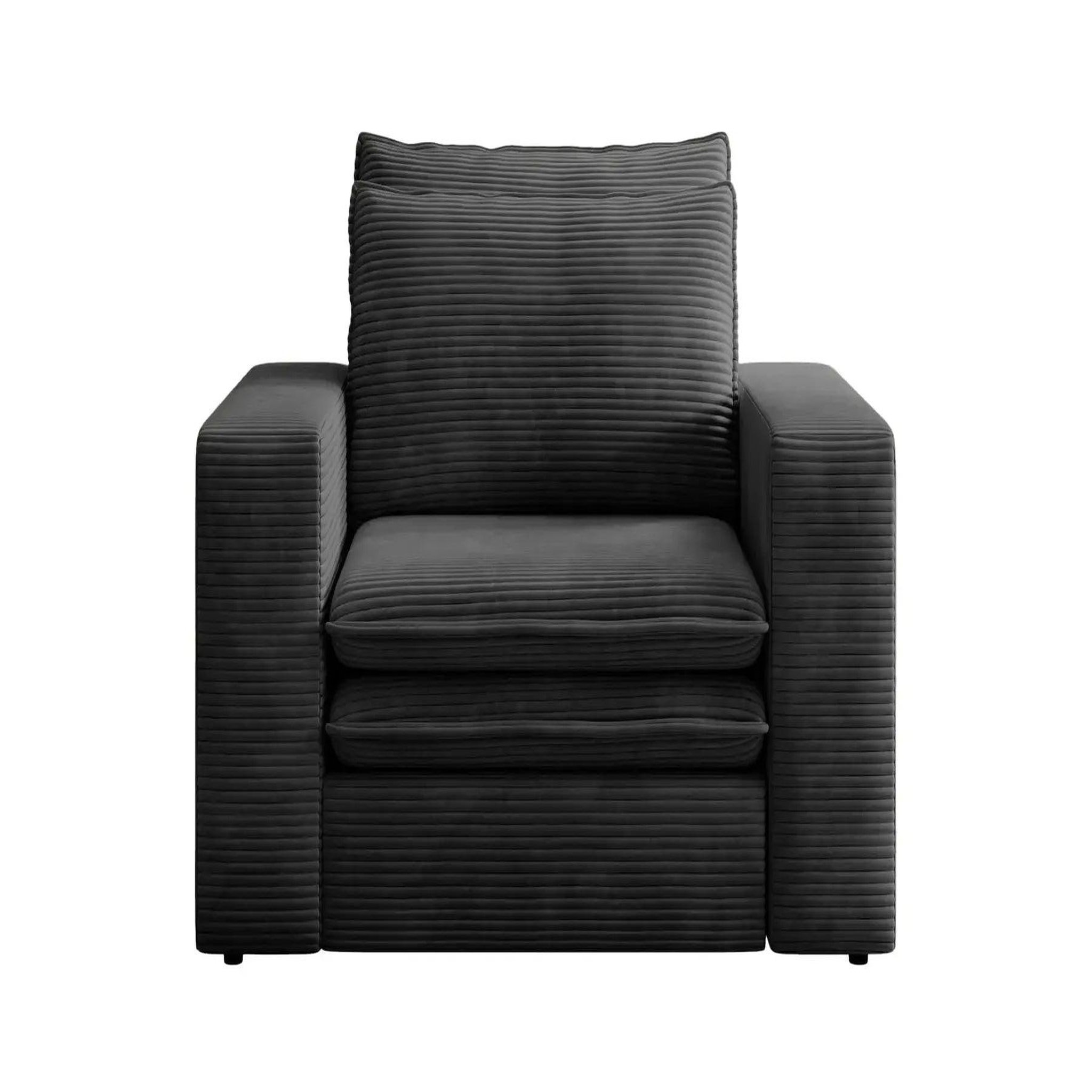 Voir la diapositive 1 : CASANOVA PARIS Oscar - fauteuil en velours côtelé