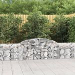 VIDAXL Paniers a gabions arques 6 pcs 300x30x60/80 cm Fer galvanise