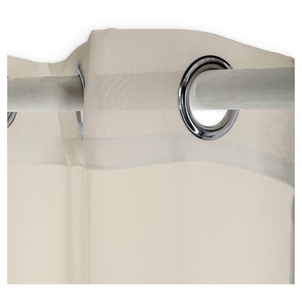 TODAY Voilage finition oeillets prêt à poser en polyester 135x240 cm