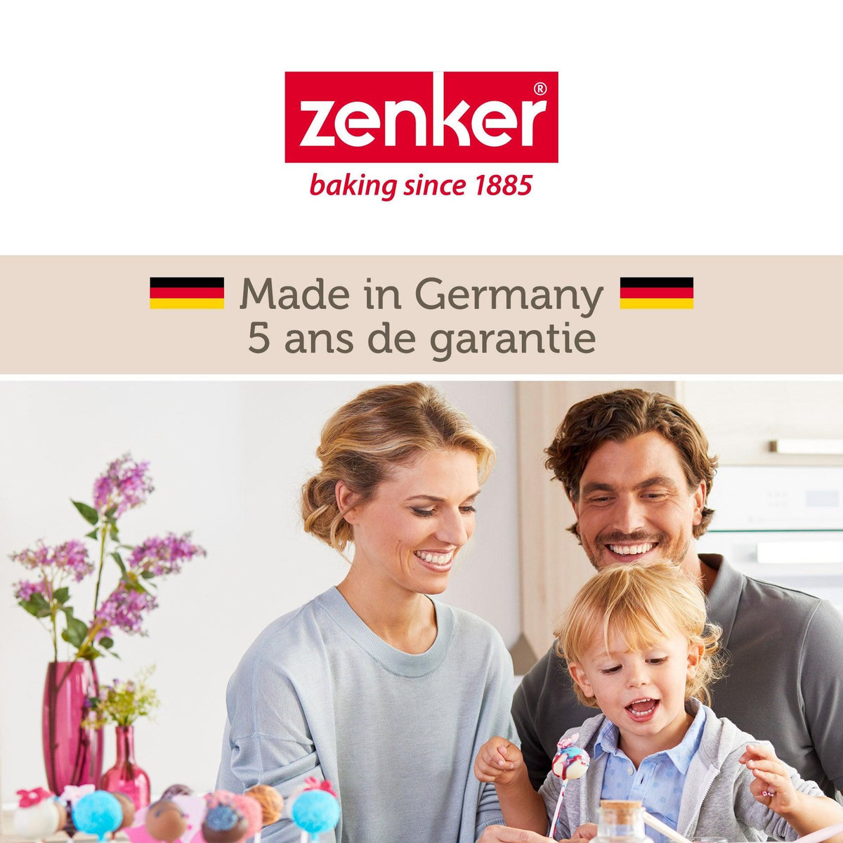 ZENKER Ensemble de 2 Moules à manqué à charnière 28 cm Zenker Black Metallic