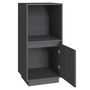 Voir la diapositive 4 : VIDAXL Buffet Gris 38x35x80 cm Bois massif de pin