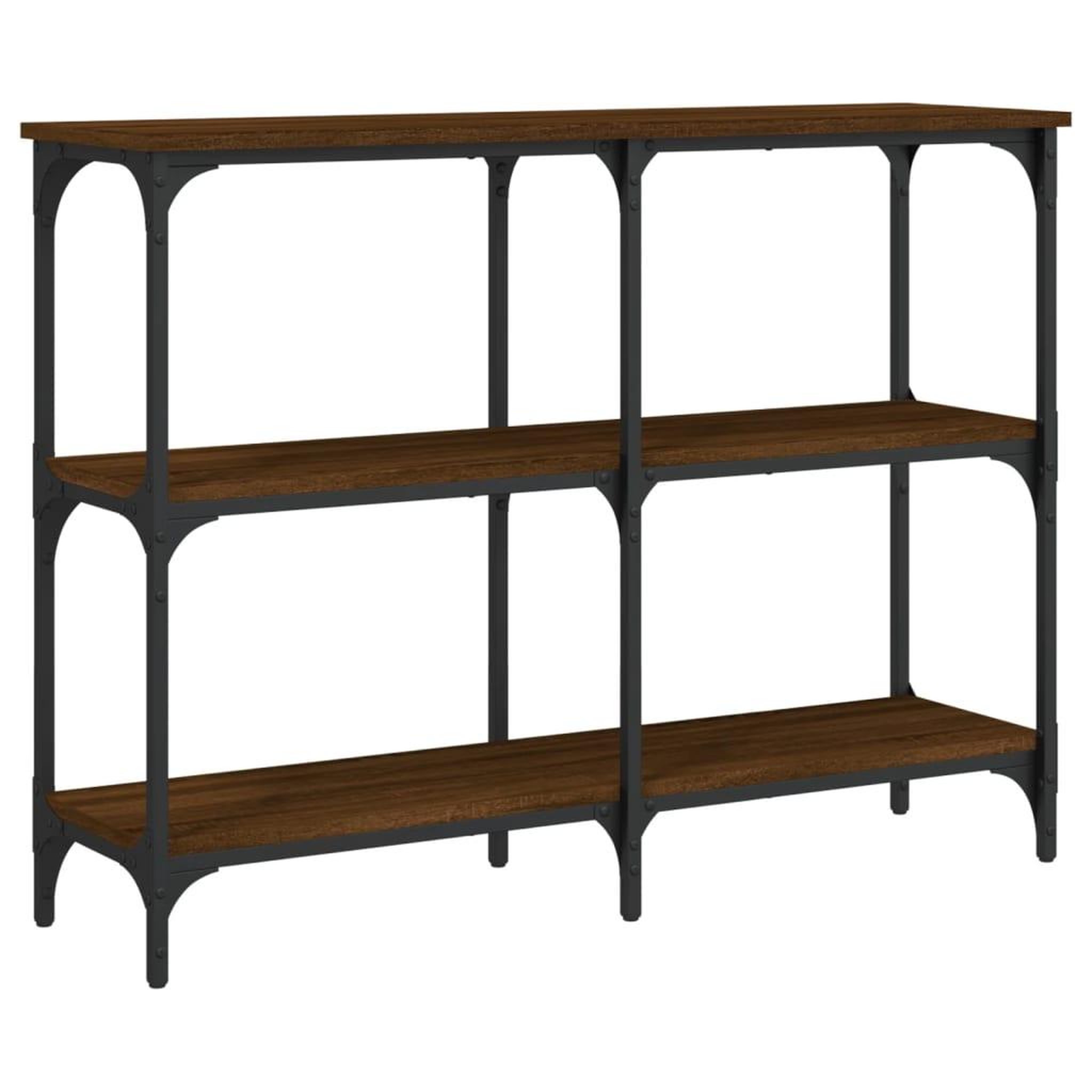 Voir la diapositive 2 : VIDAXL Table console chene marron 100x29x75 cm bois d'ingenierie