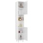 Voir la diapositive 3 : VIDAXL Armoire de salle de bain Blanc brillant Bois d'ingenierie