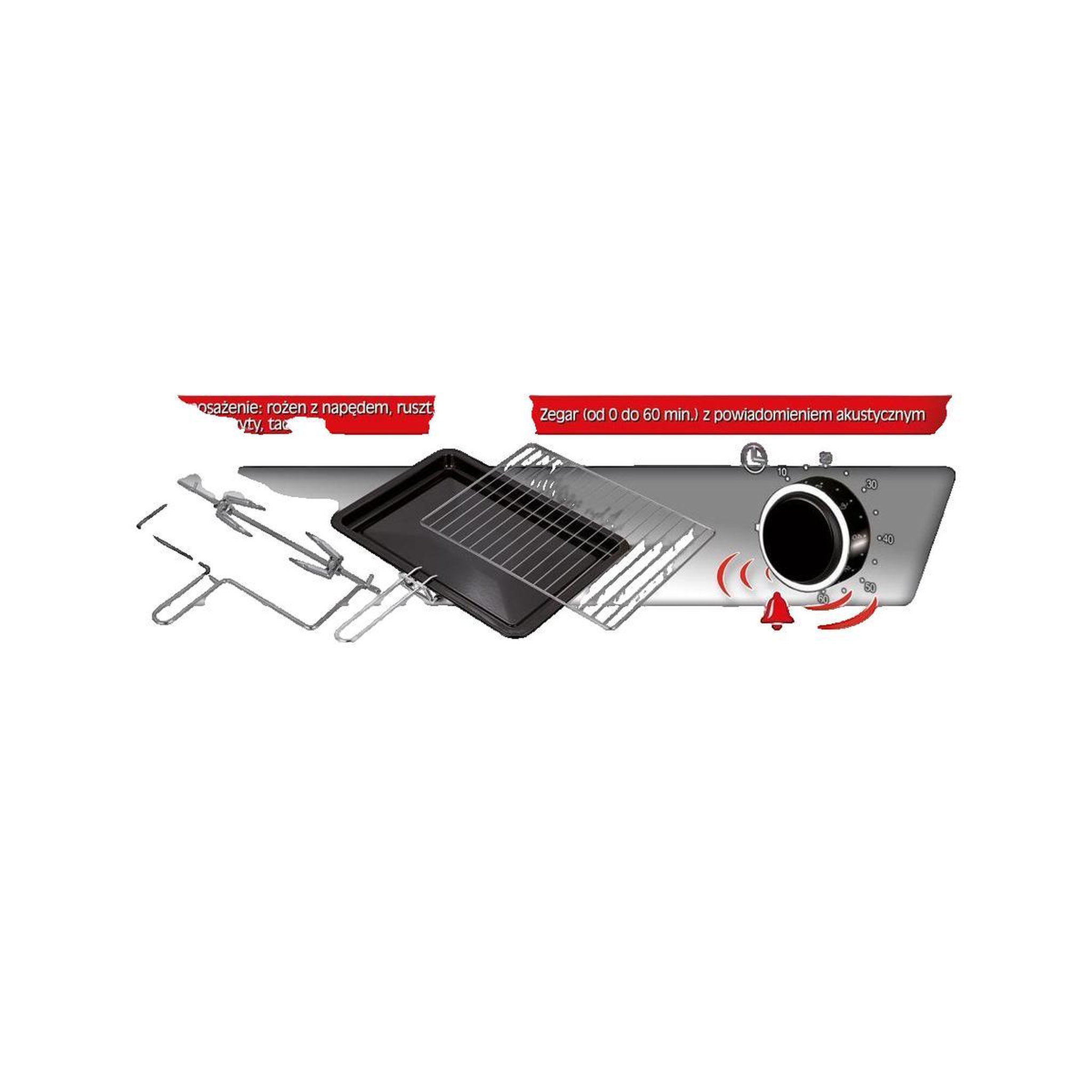 Voir la diapositive 3 : MPM Mini four électrique MPM MPE-09/T 30 litres noir