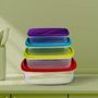 Voir la diapositive 4 : FIVE Lot de 4 Boîtes de Conservation  Colors  20cm Multicolore