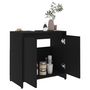 Voir la diapositive 4 : VIDAXL Armoire de salle de bain noir 60x33x61 cm Bois d'ingenierie