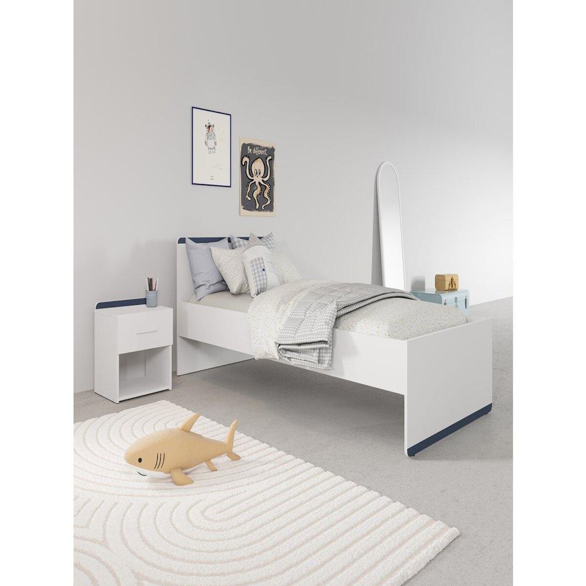 Habitat et Jardin Table de chevet  Reverso  - Blanc mat