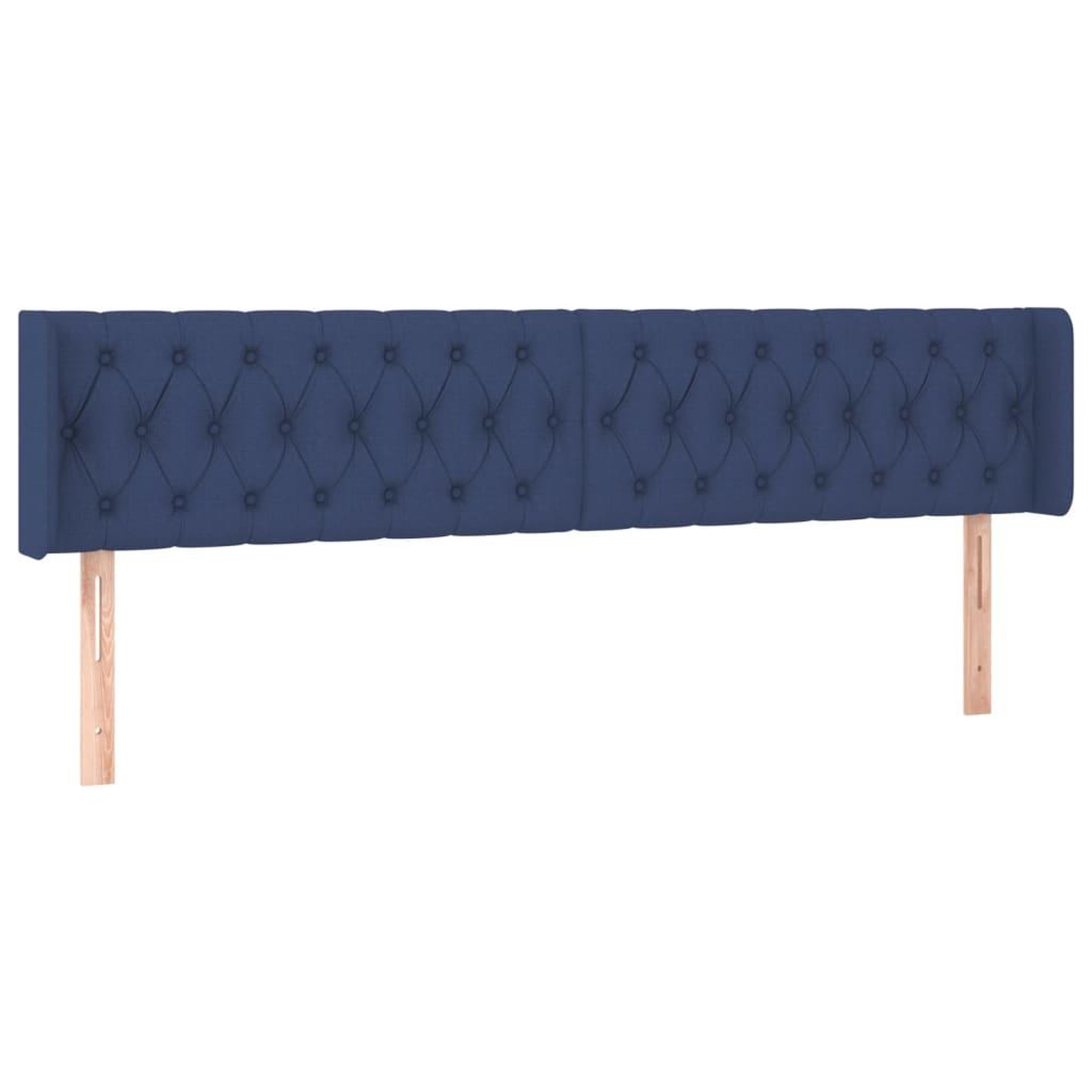 Voir la diapositive 3 : VIDAXL Tete de lit a LED Bleu 203x16x78/88 cm Tissu